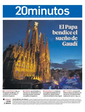 Portada de 20 Minutos Barcelona, 11 de junio de 2026