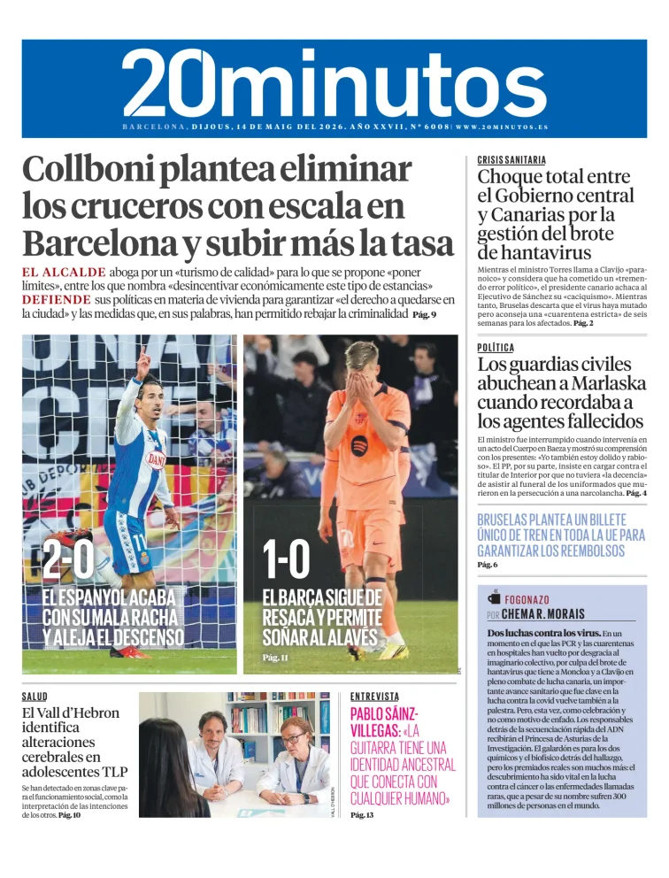 20 Minutos Barcelona — 14/05