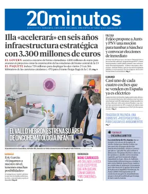 Portada de 20 Minutos Barcelona, 2 de junio de 2026