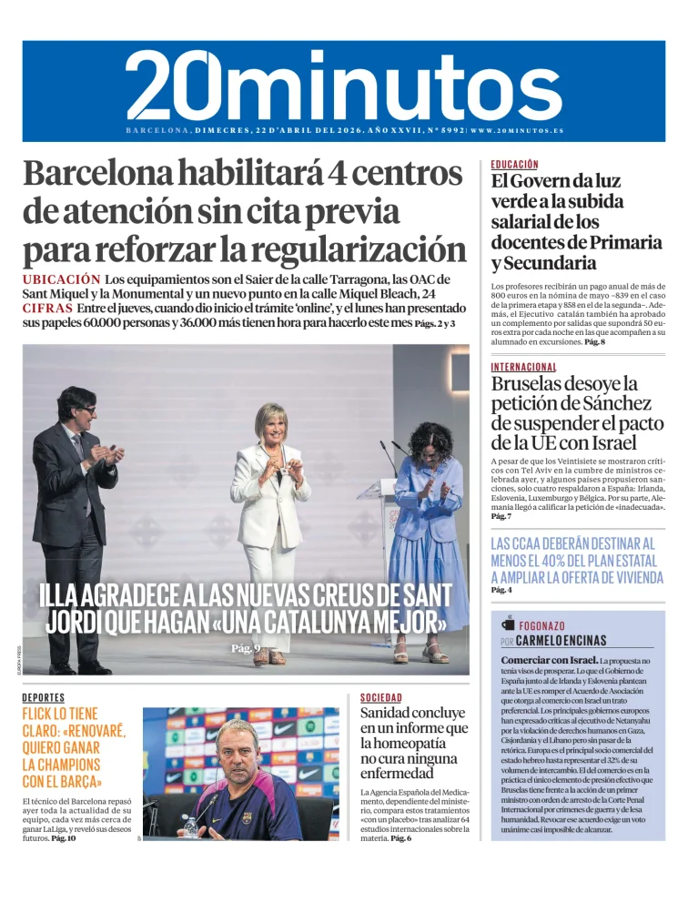 20 Minutos Barcelona — 22/04