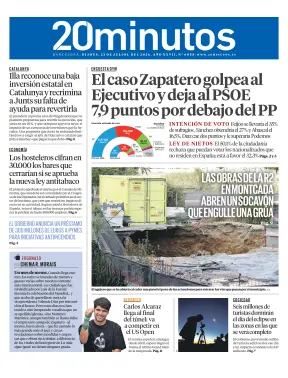 Portada de 20 Minutos Barcelona, 23 de julio de 2026