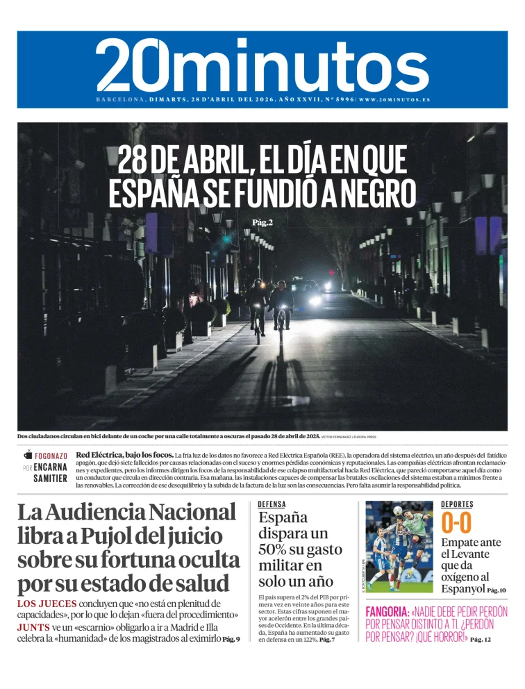 20 Minutos Barcelona — 28/04