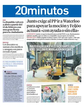 Portada de 20 Minutos Barcelona, 3 de junio de 2026