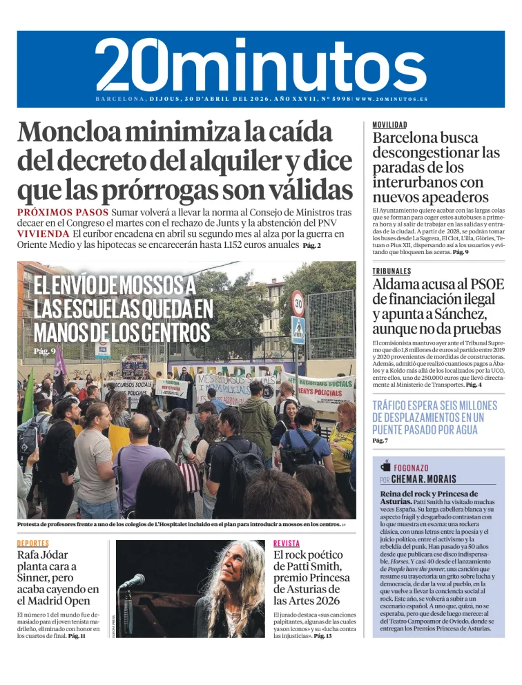 20 Minutos Barcelona — 30/04