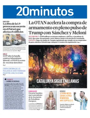Portada de 20 Minutos Barcelona, 8 de julio de 2026