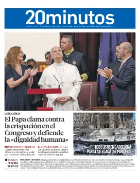 Portada de 20 Minutos Barcelona, 9 de junio de 2026