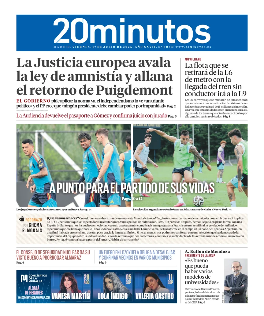 20 Minutos Madrid — 17/07