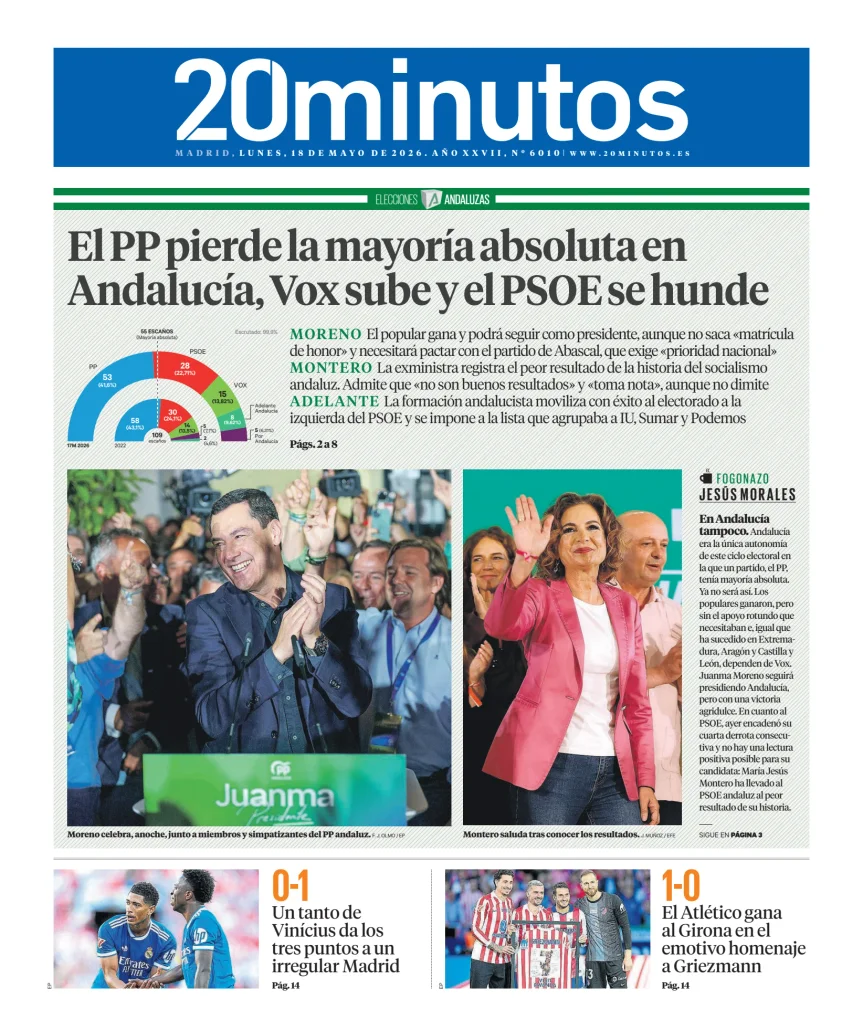 20 Minutos Madrid — 18/05