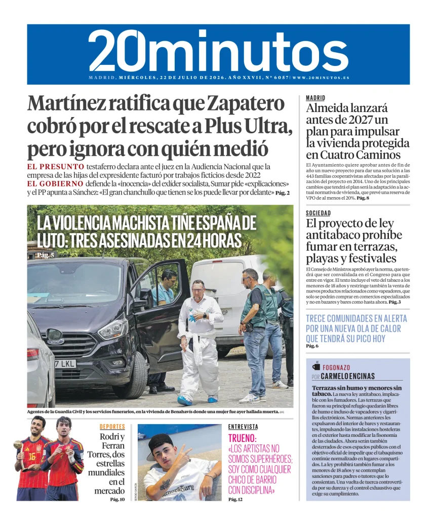 20 Minutos Madrid — 22/07