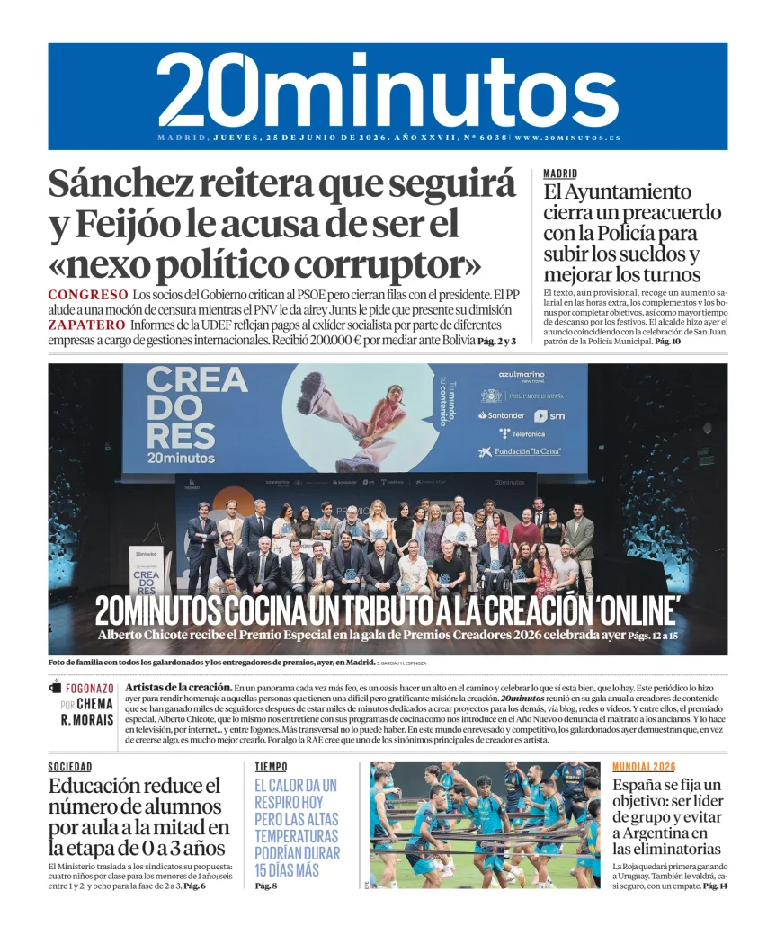 20 Minutos Madrid — 25/06