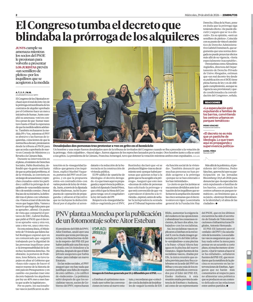 20 Minutos Madrid — 29/04