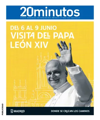Portada de 20 Minutos Madrid, 3 de junio de 2026