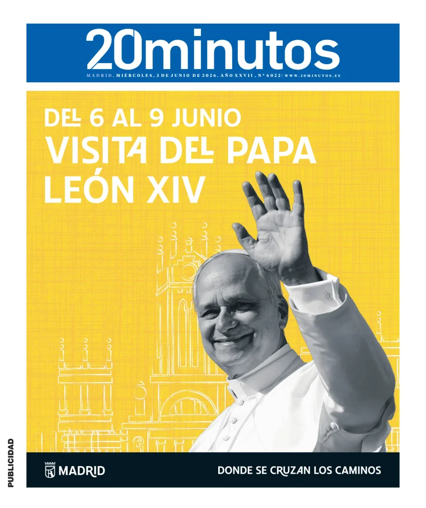 Portada de 20 Minutos Madrid, 3 de junio de 2026