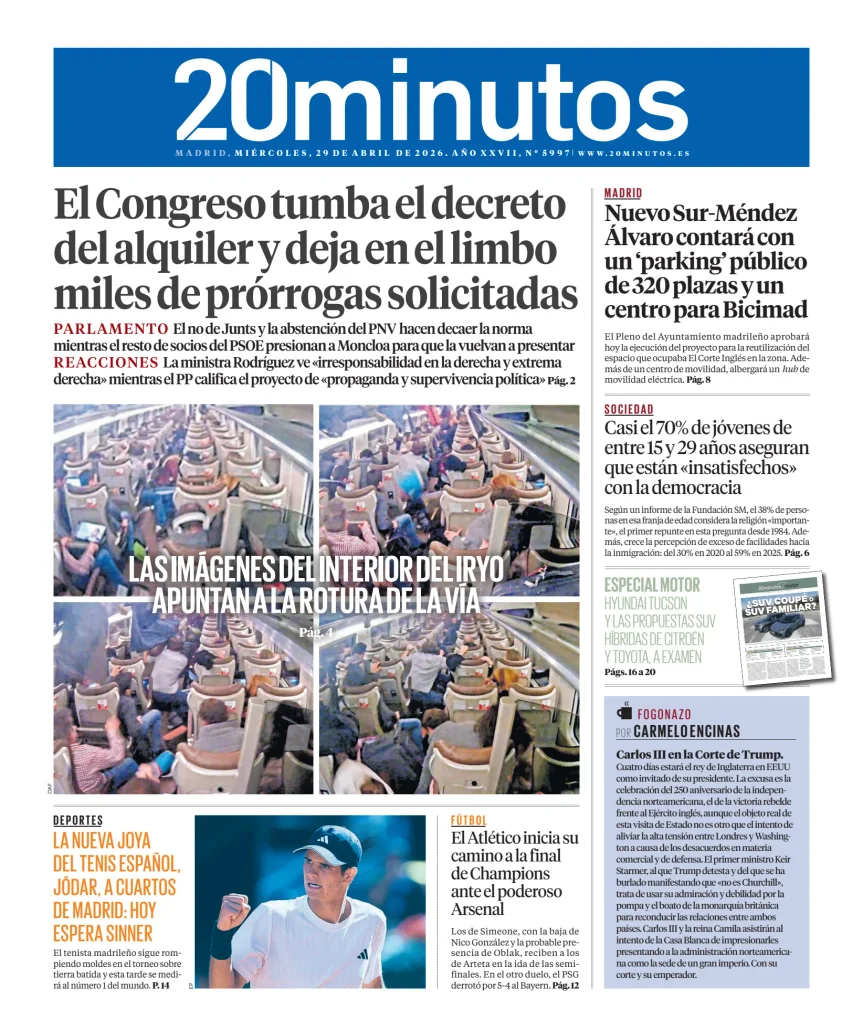20 Minutos Madrid — 30/04