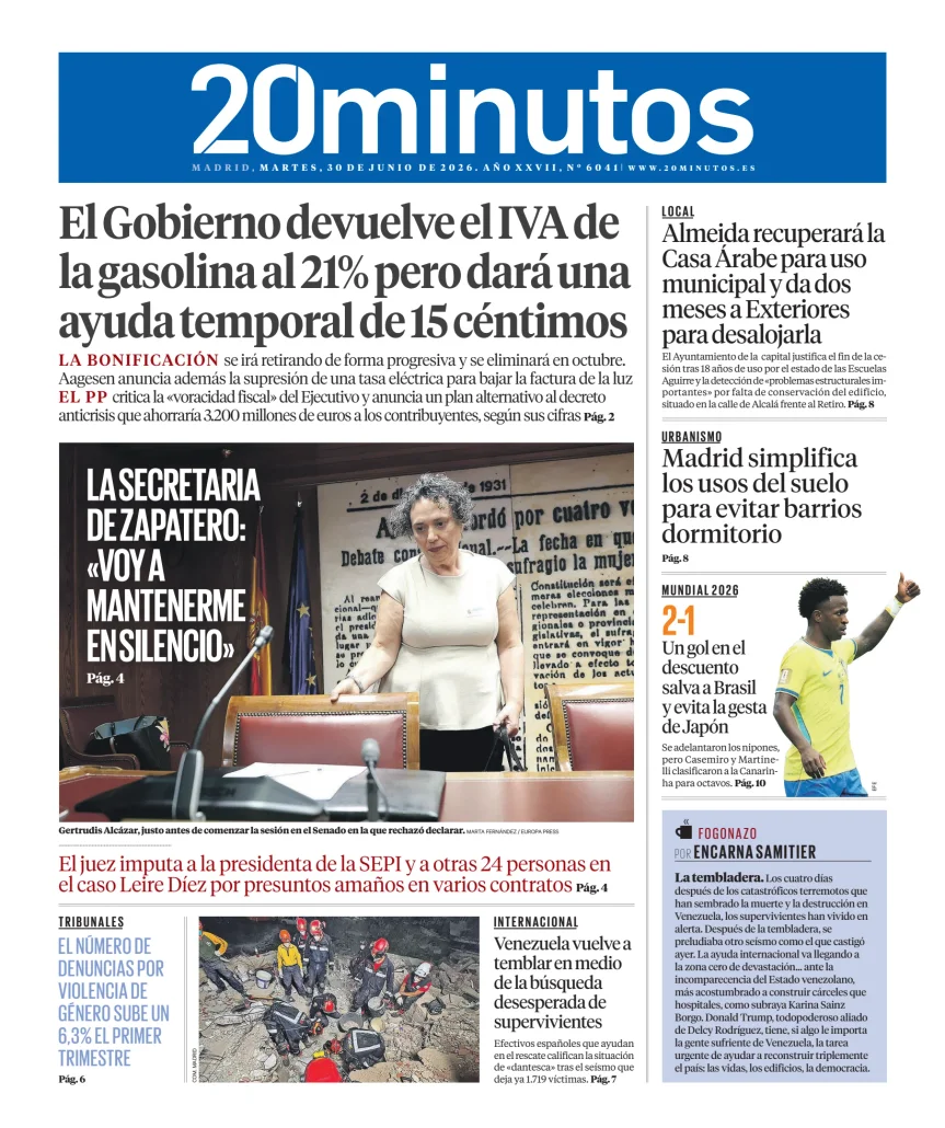 20 Minutos Madrid — 30/06