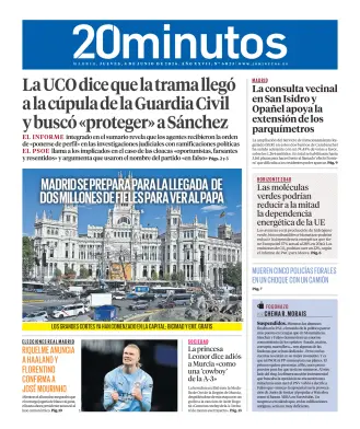 Portada de 20 Minutos Madrid, 4 de junio de 2026