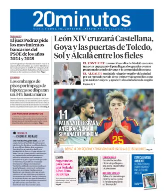 Portada de 20 Minutos Madrid, 5 de junio de 2026