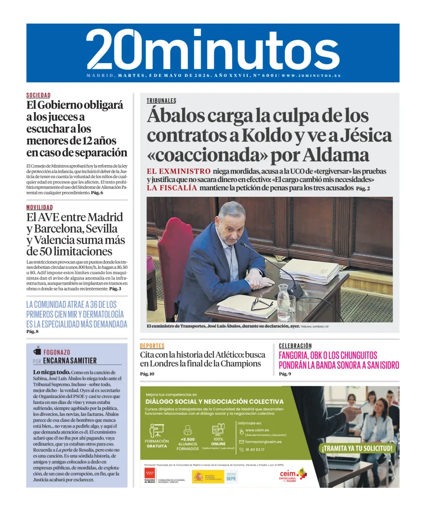 20 Minutos Madrid — 05/05