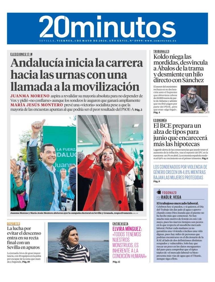 20 Minutos Sevilla — 01/05