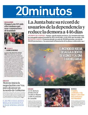 Portada de 20 Minutos Sevilla, 10 de junio de 2026