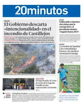 Portada de 20 Minutos Sevilla, 11 de junio de 2026