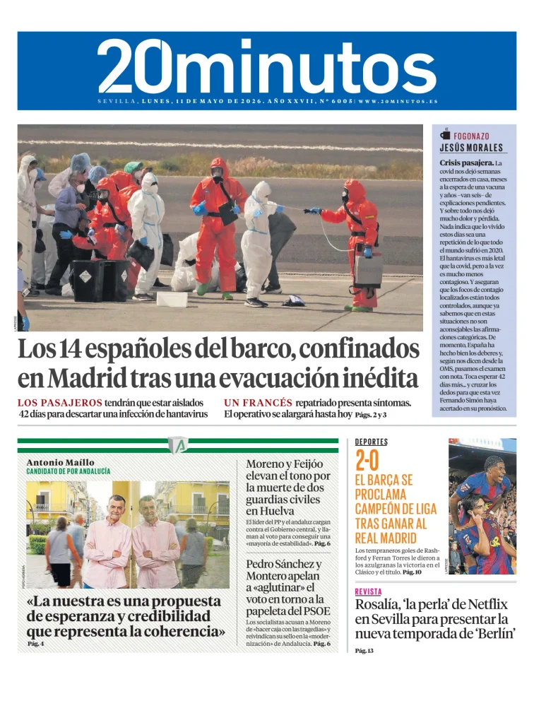 20 Minutos Sevilla — 11/05