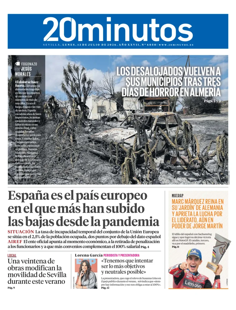 20 Minutos Sevilla — 13/07