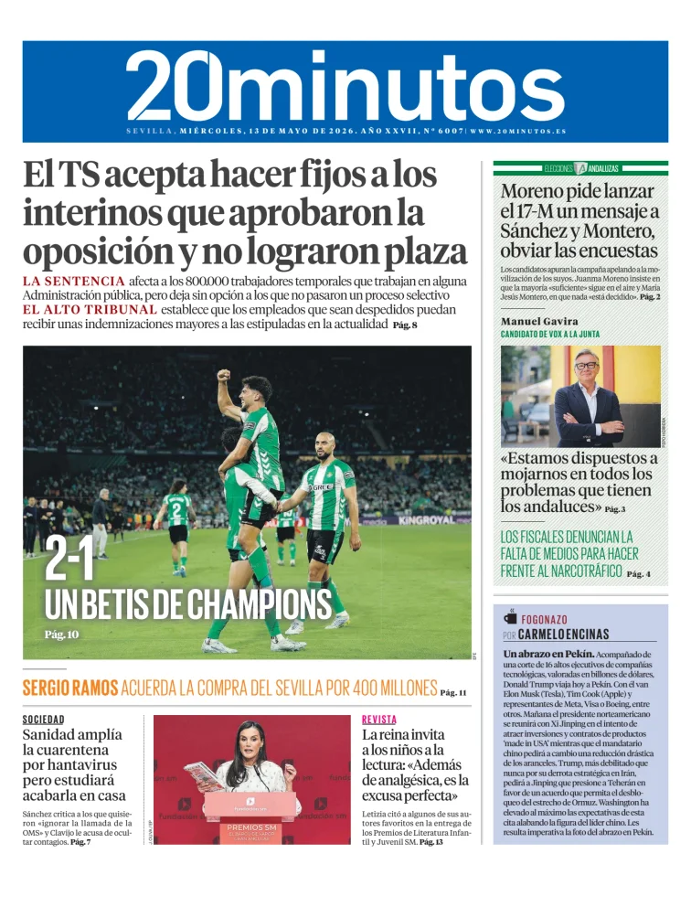 20 Minutos Sevilla — 13/05
