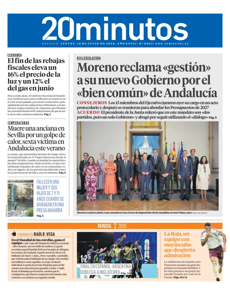 20 Minutos Sevilla — 16/07