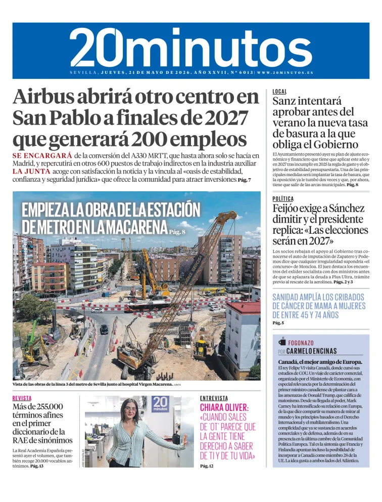 20 Minutos Sevilla — 21/05