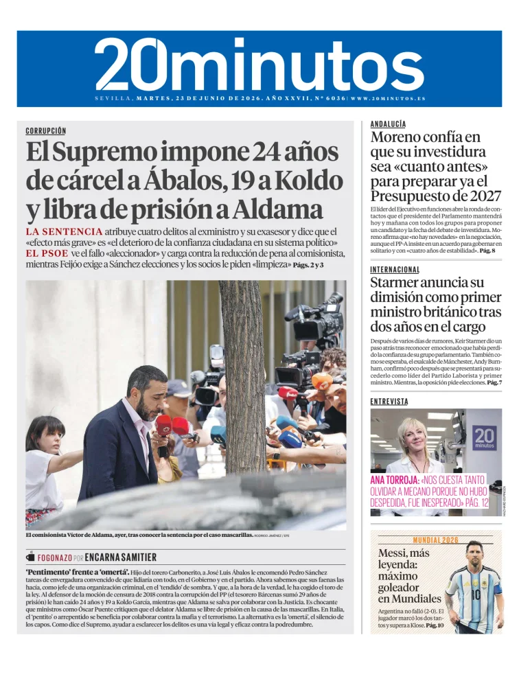 20 Minutos Sevilla — 23/06