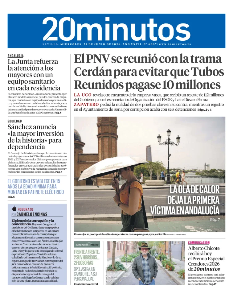 20 Minutos Sevilla — 24/06