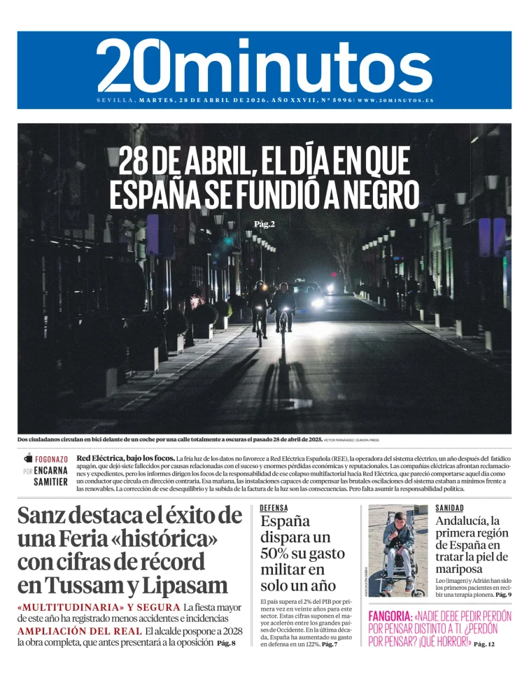 20 Minutos Sevilla — 28/04