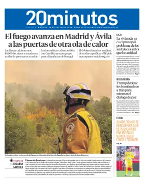 Portada de 20 Minutos Sevilla, 28 de julio de 2026