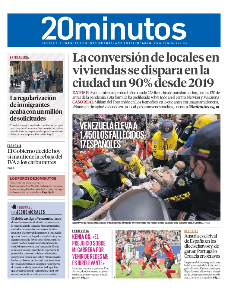 20 Minutos Sevilla — 29/06
