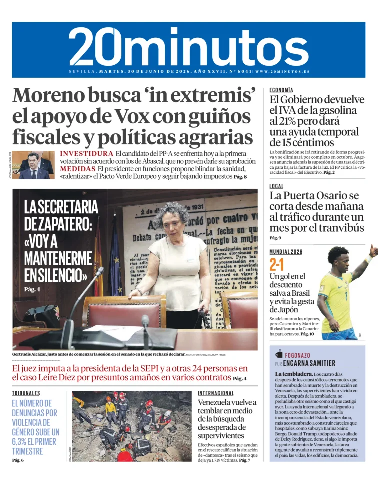 20 Minutos Sevilla — 30/06