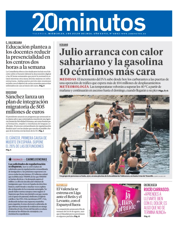 20 Minutos Valencia — 01/07