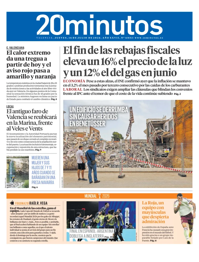 20 Minutos Valencia — 16/07