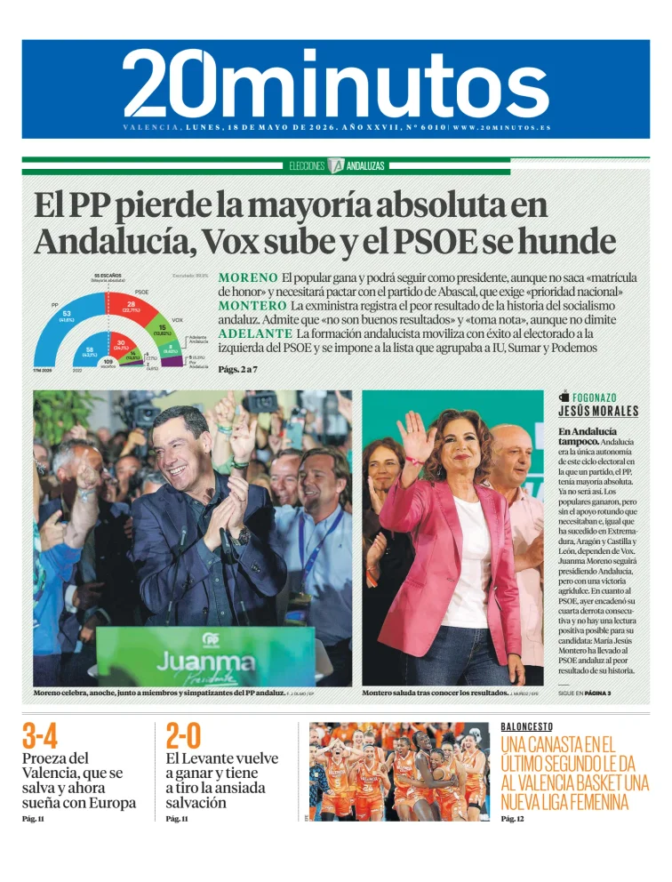 20 Minutos Valencia — 18/05