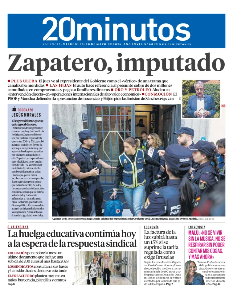 20 Minutos Valencia — 20/05