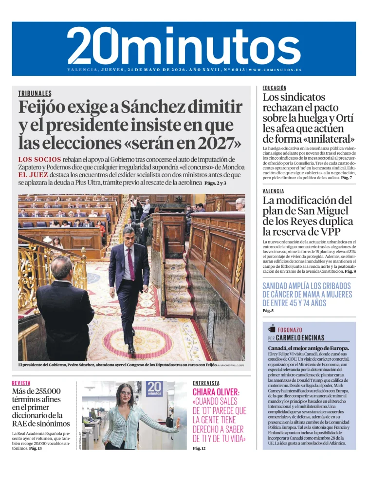 20 Minutos Valencia — 21/05