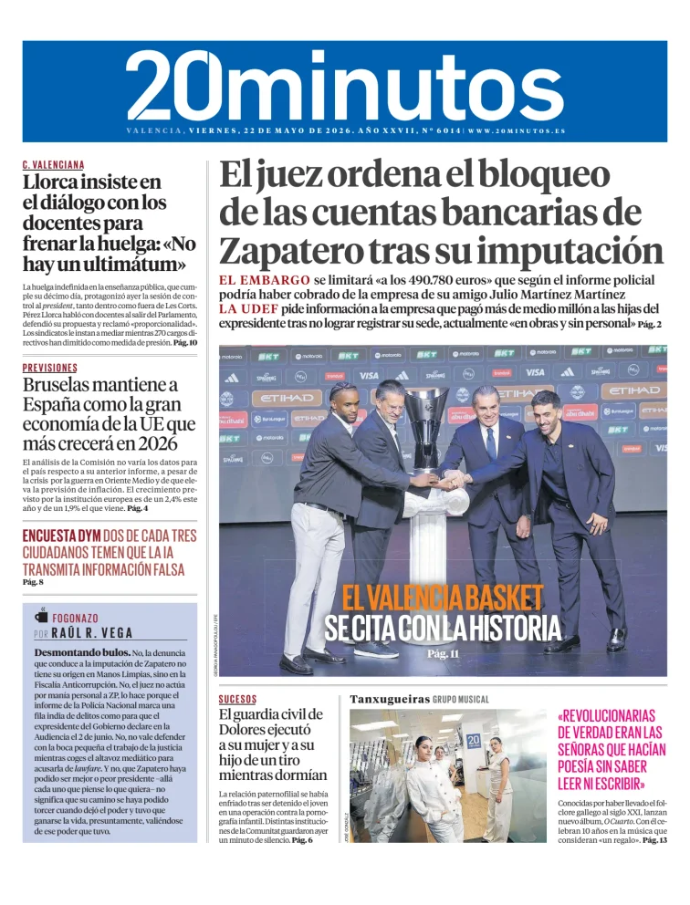 20 Minutos Valencia — 22/05