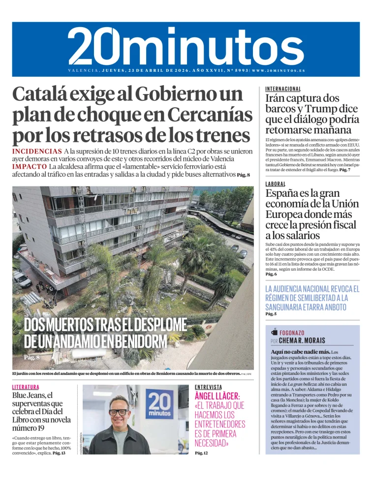 20 Minutos Valencia — 23/04