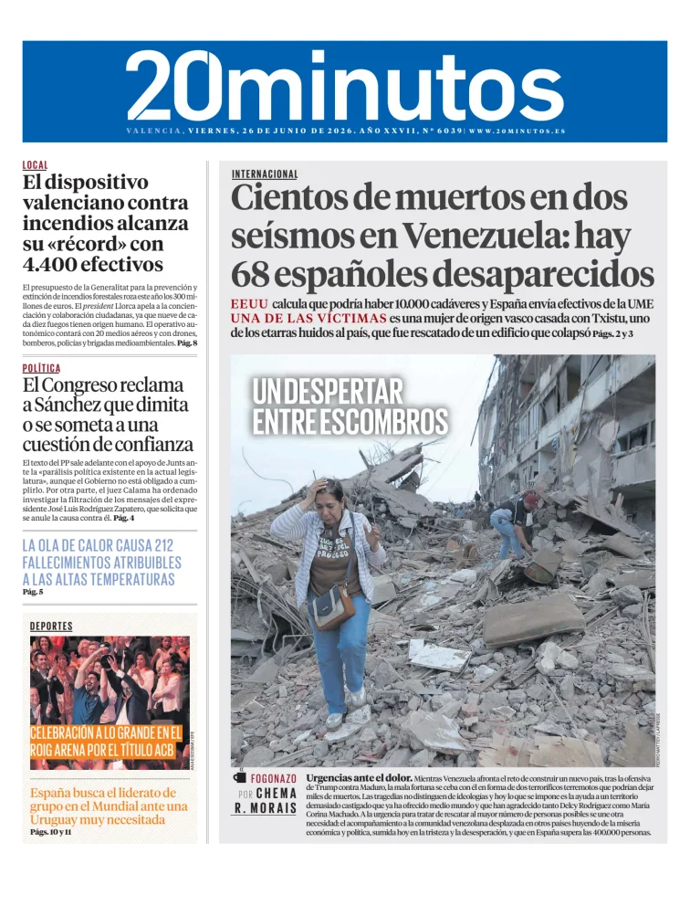 20 Minutos Valencia — 26/06