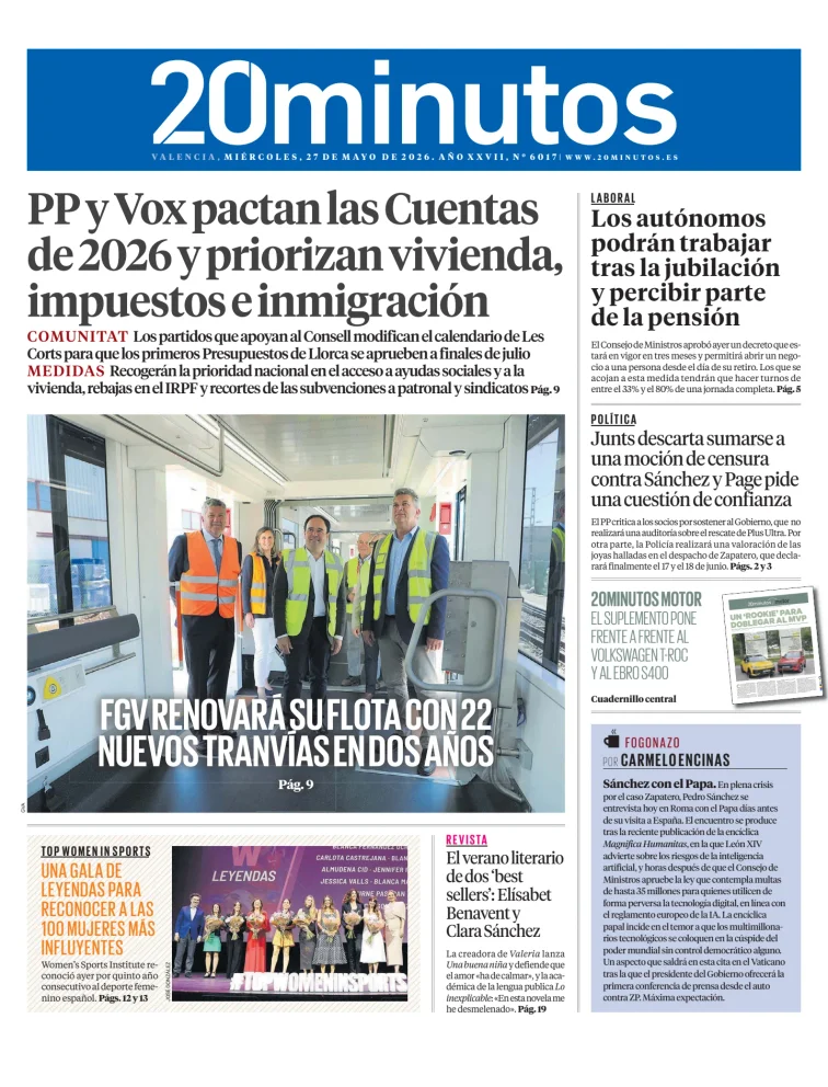 20 Minutos Valencia — 27/05