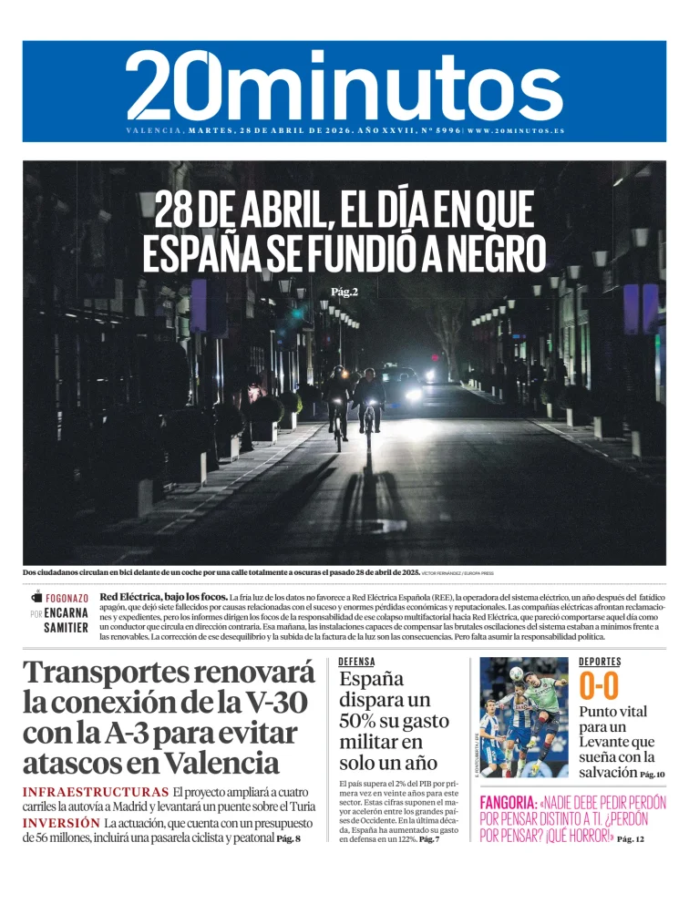 20 Minutos Valencia — 28/04