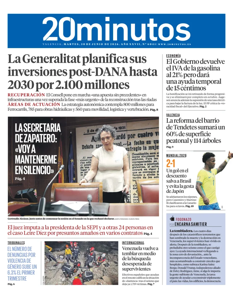 20 Minutos Valencia — 30/06