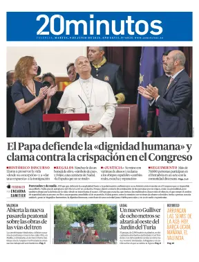 Portada de 20 Minutos Valencia, 9 de junio de 2026