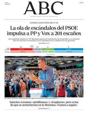 Portada de ABC, 1 de junio de 2026