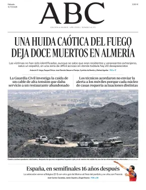 Portada de ABC, 11 de julio de 2026